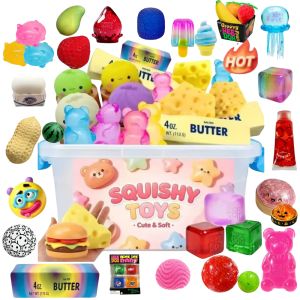 Multi Slow-Rising Squishy Random Includes: Cheese Squeeze Toys Steamed Buns And DumplingsLong Butter BreadBear Squishy Toys.