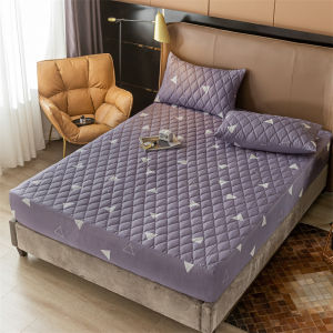 Quilted Mattress Cover 100% Waterproof Mattress Protector Bed Foam Cover Fitted Sheet Mattress Cover Mattress Pad Cover Pillow Cover