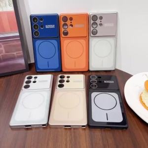 Ốp Lưng Samsung Galaxy S26/S25/S24/S23 Ultra Plus Mờ Từ Tính Chất Liệu PC Bảo Vệ Ống Kính Camera Chống Sốc Cứng Cáp Tương Thích Với Magsafe