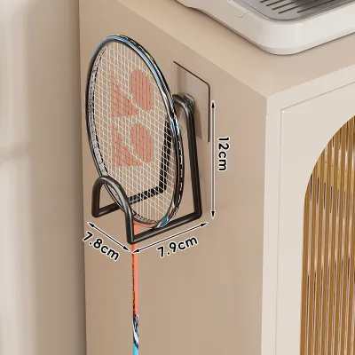 QINQI | Wall-mounted Racket Holder No Drilling Required