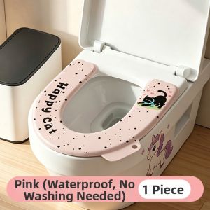 CHEORLIAN | Antibacterial No-wash Waterproof All-season Cute Toilet Seat Cover
