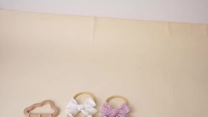 10Pcs Kids Bows Printed Headband for Baby Girl Cotton Pastoral Style Bowknot Newborn Hairband Set Hair Accessories