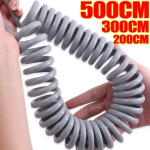 2/3/5M Spring Shower Hose Stretchable Telephone Line for Household Bathroom Water Plumbing Toilet Bidet Sprayer Shower Hose