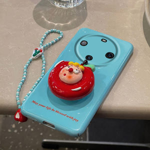 Cute Blue Sky Huawei Mate60 pro Phone Case with Stand And Bracelet Girl Friendly Protective Shell for Mate50 Mate70 Apple 40E 30 20