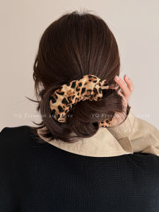 Large Size Leopard Print Hair Ties: Stylish & Versatile Women's Hair Accessories