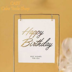 Topper Happy Birthday Acrylic gantung