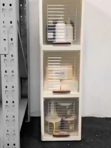 DR.STORAGE L25CM Bathroom Cabinet Gap Storage Cabinet Foldable Toilet Storage Cabinet Bathroom Rack Shelf