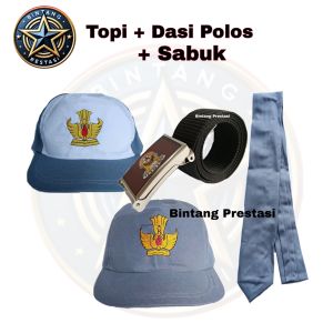 TOPI SMA DASI SMA SABUK SMA 1 PAKET/PAKET TOPI DASI SABUK SMA