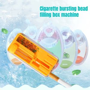 Upgrade DIY Cigarette Popping Capsule Box Ice Mint Mixed Fruit Flavour Explosion Beads Push Ball Box Tobacco Holder Smoking Tool