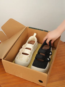 Joy&Mario Womens Casual Shoes Breathable Comfortable Canvas Loafers with Velcro Straps and White Sole
