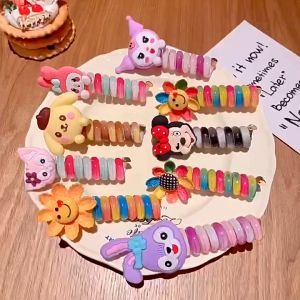 IKAT RAMBUT SPIRAL ANAK RAINBOW KARAKTER SANRIO / AKSESORIS IKAT RAMBUT ANAK SPIRAL FASHION KOREA