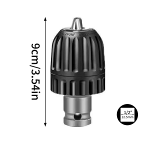 1/2 20UNF Drill Chuck 1/2 Chuck Adapter 2-16mm Capacity Keyless Chuck 2-16mm Clamp Range For Wrench Conversion