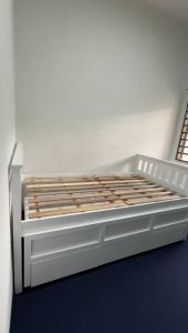 Queen/King Solid Wood Bedframe With 3 Drawer