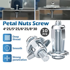 10/20/50pcs Jack Nuts Metal Screw Petal Nuts Rivet Nut Wall Plug Fixing Expansion Screw For Hollow Beam M4/M5/M6/M8 花瓣膨胀螺丝
