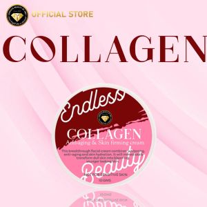 Endless Beauty Collagen Face Cream 10g with Hyaluronic Acid | Anti-Aging Wrinkle Care & Under Eye Care | Brightening Firming Hydrating Moisturizer for Dry Dull Skin