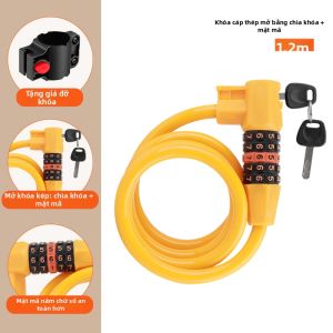Khóa Mật Mã Chống Trộm Xe Đạp Di Động