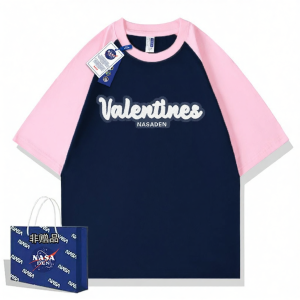 Collaboration Cotton Heavyweight Colorblock Versatile T-shirt