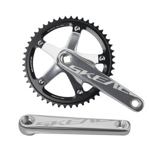 SKEACE BMX Crankset 48T Aluminum Alloy Fixed Gear Crank 144BCD Single Speed Fix Gear 165mm Bike Bicyle Chainwheel BMX Crank