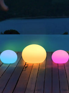 Outdoor Landscape Stone Lights Lawn Arrangement Lights Waterproof Illumination Pebble Lights Garden Courtyard Lighting