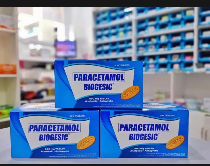 Unilab Biogesic Paracetamol 500mg quuck relief of Headache and fever