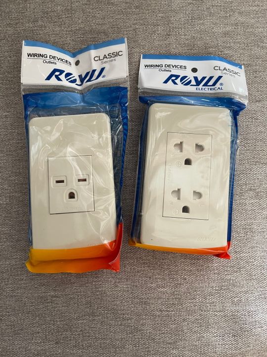 Royu classic Series 1 gang Aircon outlet 250V~20A, Duplex universal ...