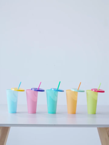 Botol Minum Berubah Warna 710ml Tumbler Air Dingin Berubah Warna Tumbler Botol Minum Free Sedotan