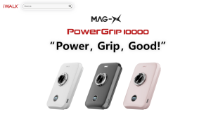 iWALK PowerGrip 10000mAh Magnetic Wireless Power Bank with Built-in Holder for iPhone (MXB009)