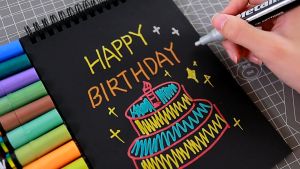 Water-based Marker Black Card Paint Highlight Pen DIY Album Graffiti Pen Waterproof Permanent Paint Marker Pen For Car Tyre Tire Tread Rubber Metal