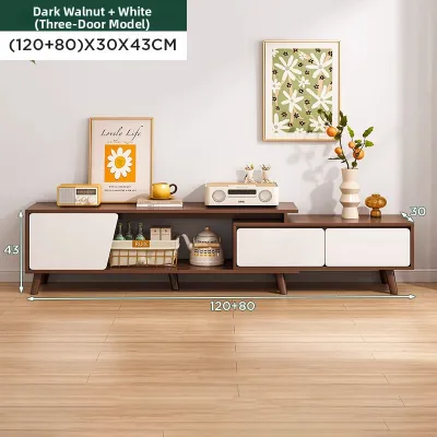 Extendable Modern Nordic Style TV Console Cabinet
