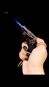 Bật lửa khè – móc khóa hình súng điệp viên lửa kim (size nhỏ 7.5cm) – xài gas – đẹp độc lạ giá rẻ miễn ship