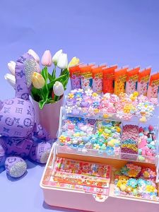 Tatajoy [Upgrade] Guka Stiker Set Lucu Anak Hadiah DIY Gantungan Kunci DIY Bahan Kotak Penyimpanan Tangan Bahan Akun DIY Keyring Goo Card Sticker Set DIY Gantungan Kunci Akrilik Set