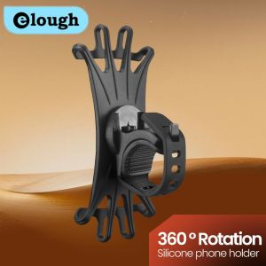 Elough 360 ° Rotating Silicone Bicycle Phone Holder Electric Bike Motorcycle Bicycle Navigation Holder Fixed for Riding