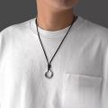Routai Master 999 Pure Silver Pendants Vintage Chinese Style Snake Year Gifts for Men And Women Lucky Cloud Safety Buckle Necklaces. 
