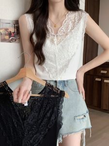 QIAOCHENXIAN | Lace Straps Plus Size Womens Vest Tank Top