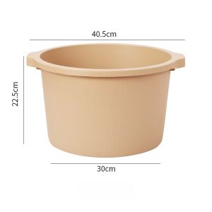 Thickened Plastic Foot Bath Bucket Massaging Home Use Double Size for Leg Wash Nordic Style Foot Soaking Tub without Cover
