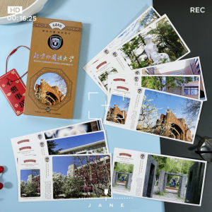 Beijing Foreign Studies University Campus Motivational Postcards Creative Trendy Stationery Cultural Business Printing Cards
