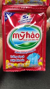 Nước giặt đậm đặc Mỹ Hảo trắng sạch diệt khuẩn 30 G ( 1 dây 10 gói)