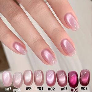 Sơn Móng Tay Gel Mắt Mèo SHAKA 10ml Màu Hồng Pitaya Ngọt Ngào Với Hạt Thủy Tinh Làm Trắng Phong Cách Mùa Thu Mới Sang Trọng Nghệ Thuật Vẽ Móng Gel