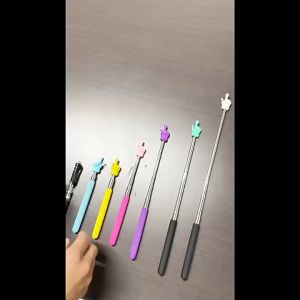 68cm Bentuk Jari Teleskopik/Jari Mengajar Pointer /Tongkat Mainan Edukasi/Penunjuk Guru Yang/Teleskopik Stainless Steel