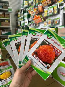 Hạt Giống Hoa Vạn Thọ Mỹ Cao Lỡ Cam Đỏ F1 T93 THẾ GIỚI GIỐNG HOA (Gói 50 hạt & 1gr) - Date 2028