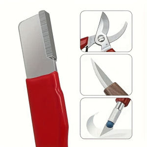 Professional Kitchen Knife Sharpener - Tungsten & Diamond Ceramic Sharpening Stone For All Blades Including Garden Shears