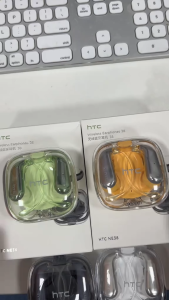 HTC NE38 OWS หูฟังไร้สายพร้อมระบบแปลภาษา AI รองรับการแปลภาษาแบบเรียลไทม์ 134 ภาษา พร้อมแอป หูฟังบลูทูธ 6.0 กันน้ำระดับ IPX5 คุณภาพเสียงระดับ HIFI สำหรับ IOS/Android