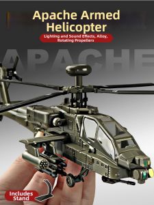 Apache Black Hawk Helicopter Model Alloy Childrens Toy Display
