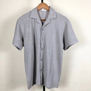 KLASA Baju Kemeja Pantai Bowling Summer Shirt Lengan Pendek Shirt Knit Pria - Klaja01
