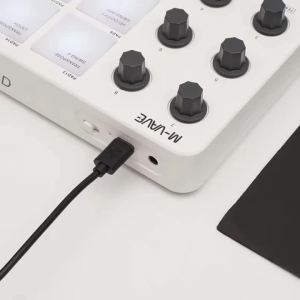M-VAVE | M-VAVE SMC-PAD MIDI Controller Keyboard BT Strike Pads RGB Backlight MIDI Connection Low Latency 3.5mm Output Interface Pad RGB