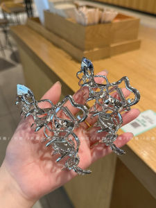 Large Size Metal Hair Claw Womens Irregular Lineup Hair Clip Stylish Hair Accessories Original Design Fresh out Fashion