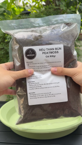 Rêu than bùn peatmoss Vietpot bao 500gr làm giá thể trộn đất trồng cây hoa kiểng lá ươm gieo mầm