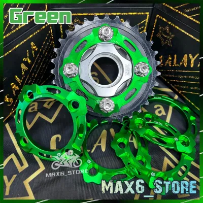 ORIGINAL SALAYA SPOCKET COVER CNC SPROCKET COVER YAMAHA LC135 V1-V8 Y15 Y16 Y15ZR Y16ZR COVER RANTAI RXZ Y125 SRL LAGENDA VIETNAM DESIGN BINTANG DAN BULAT