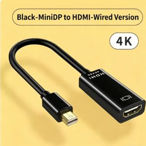 Mini DP to HDMI Female Adapter Cable 4K Video Converter for HD TV And Projector Female to Male DisplayPort Cable
