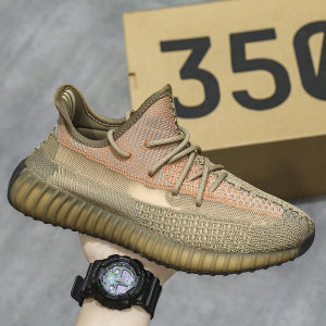 Pútōu Coconut Shoes 350 Dirty Orange Mens Breathable Mesh Running Casual Sports Shoes Fashionable Outdoor Leisure Footwear